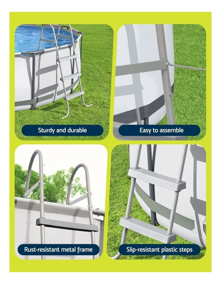 Metal Frame For Above-Ground Pool Ladder 1.07m 42" in Grey image 7