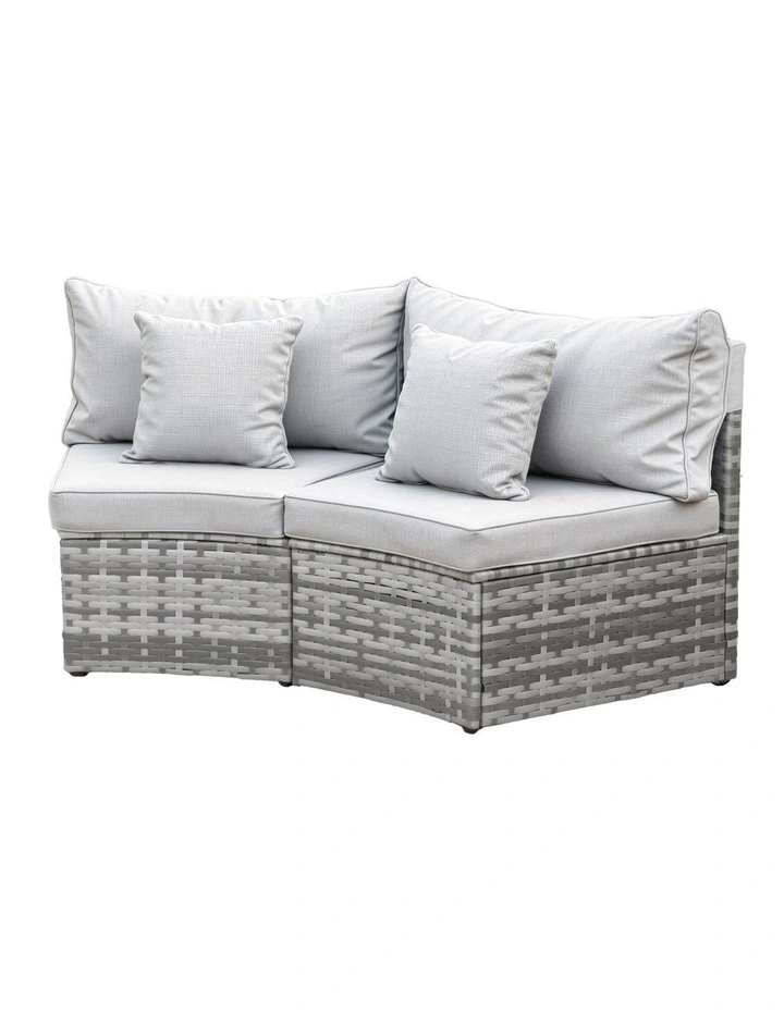 Outdoor Sofa Set 2 Pieces in Grey image 1