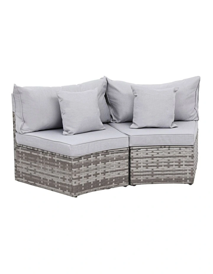 Outdoor Sofa Set 2 Pieces in Grey image 4