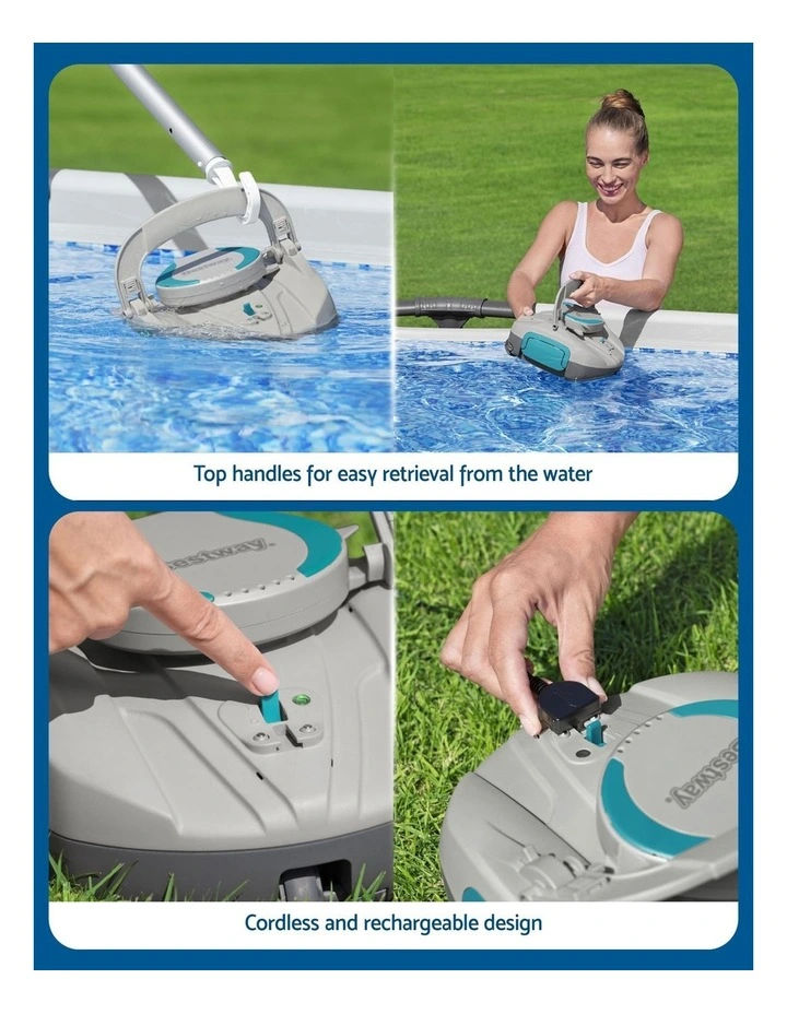 Robotic Cordless Automatic Floor Pool Cleaner image 7
