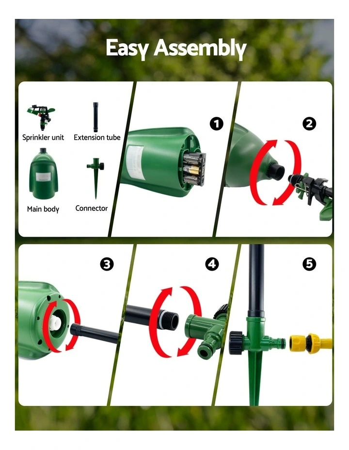 Outdoor Water Sprinkler Animal Deterrent Snake Repeller in Green image 7