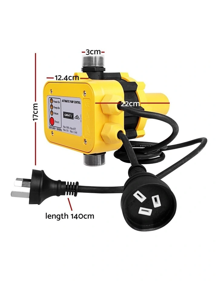 Controller Auto Switch Electric Water Pressure Pump in Yellow image 4