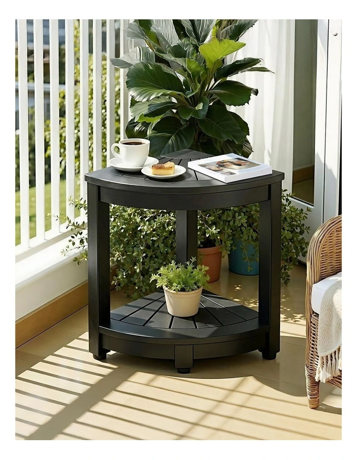Outdoor Coffee Side Table in Black image 3