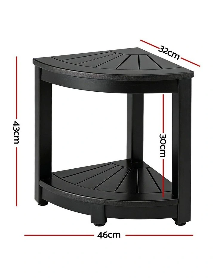 Outdoor Coffee Side Table in Black image 4