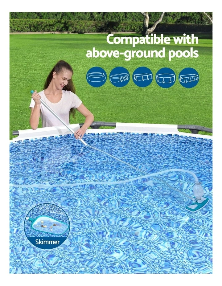 Pool Cleaner Vacuum Skimmer Maintenance Kit 7.5m Hose in Multi image 5