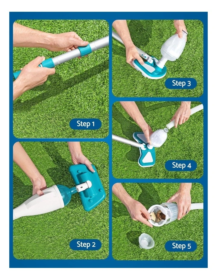 Pool Cleaner Vacuum Skimmer Maintenance Kit 7.5m Hose in Multi image 7