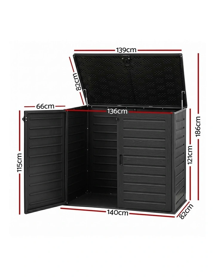 Outdoor Storage Box 1170L in Black image 4