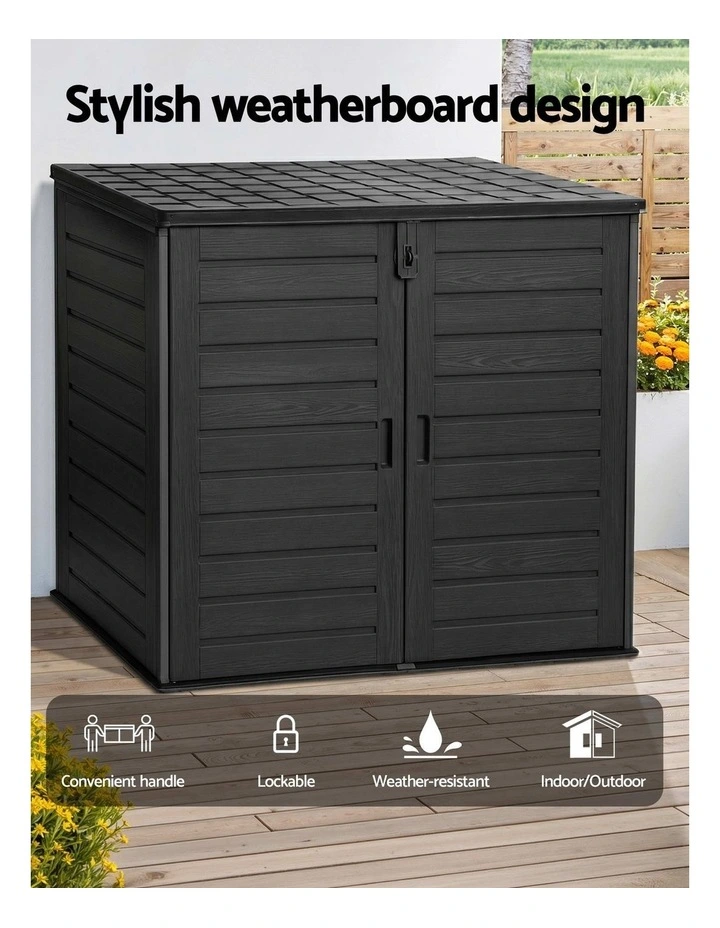 Outdoor Storage Box 1170L in Black image 5