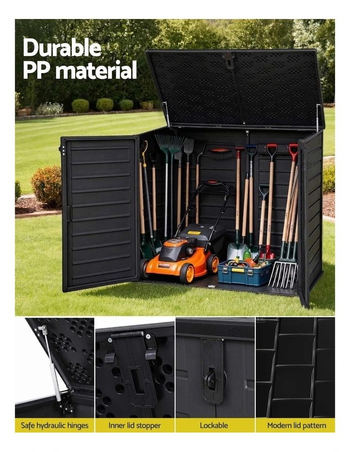Outdoor Storage Box 1170L in Black image 6