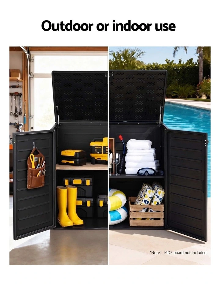 Outdoor Storage Box 1170L in Black image 7