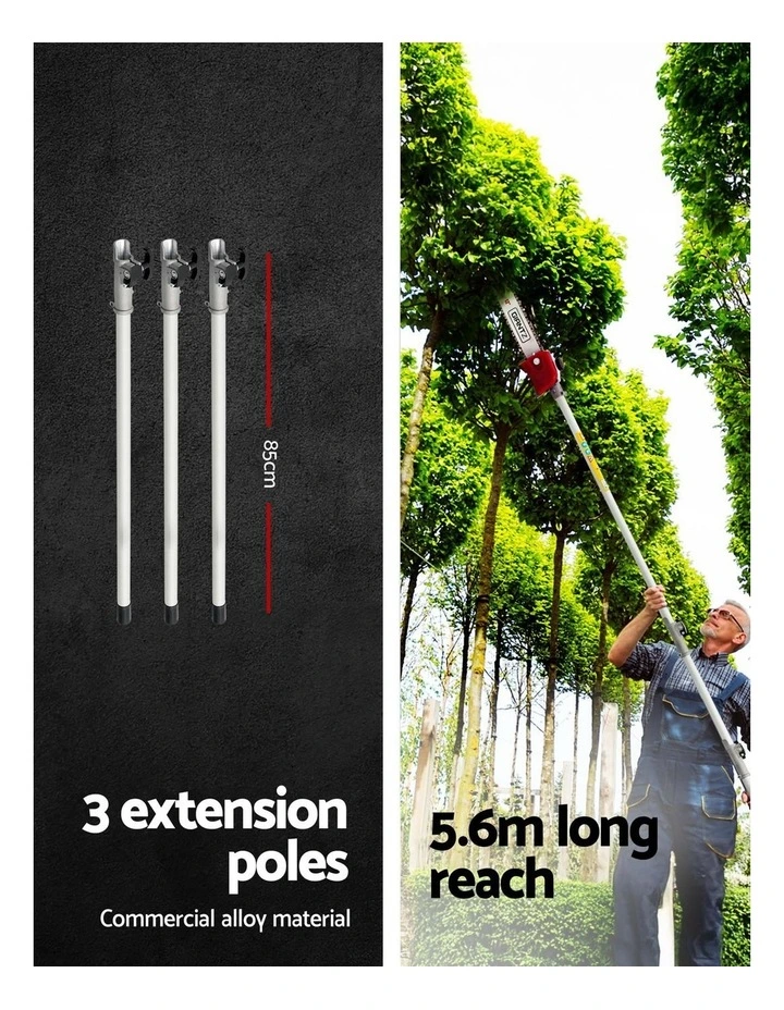 Pole Chainsaw Petrol 2 Stroke Tree Pruner Long Reach Saw Trimmer 12 Inch in Multi image 7