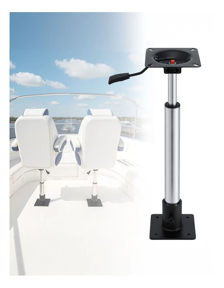 Boat Seat Pedestal Adjustable Gas Lift 360 Degrees Swivel 5575cm in Multi image 3