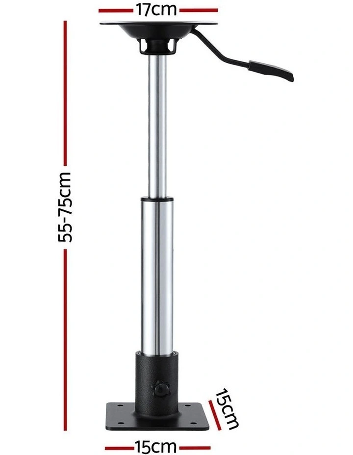 Boat Seat Pedestal Adjustable Gas Lift 360 Degrees Swivel 5575cm in Multi image 4