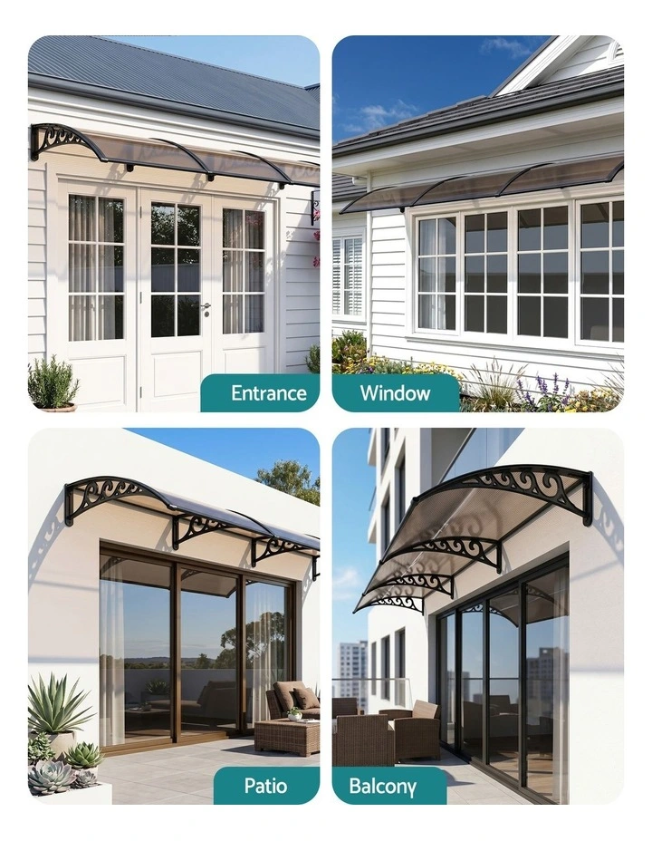 Window Door Awning 0.8mx3m in Brown image 6