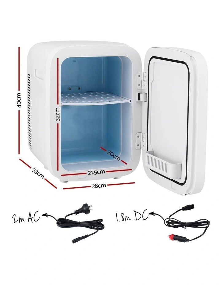 Portable Mini Fridge 12V 220V in White image 4