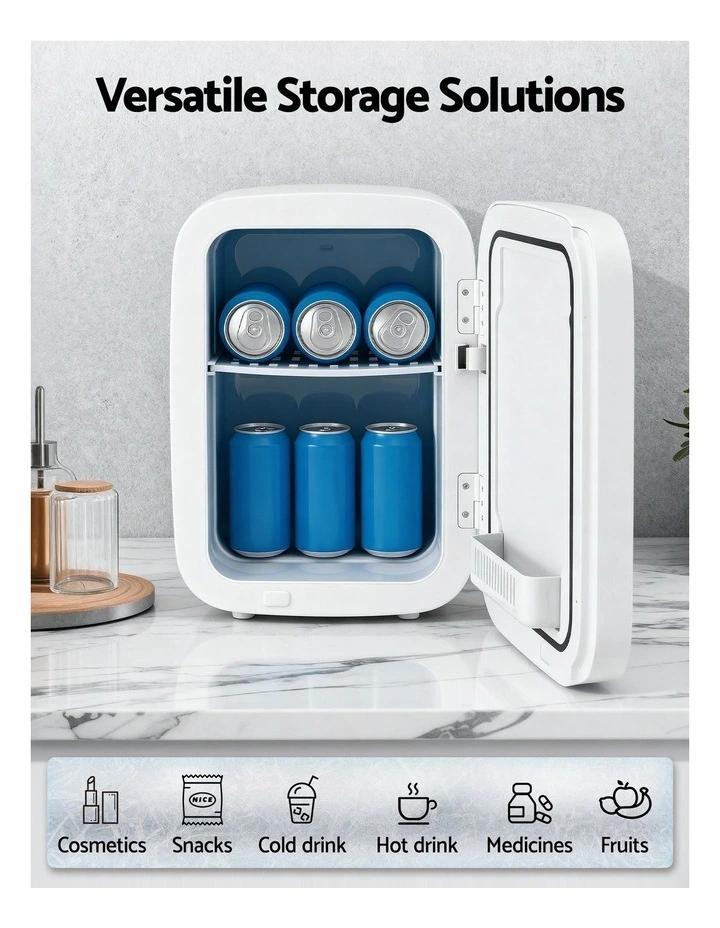 Portable Mini Fridge 12V 220V in White image 5