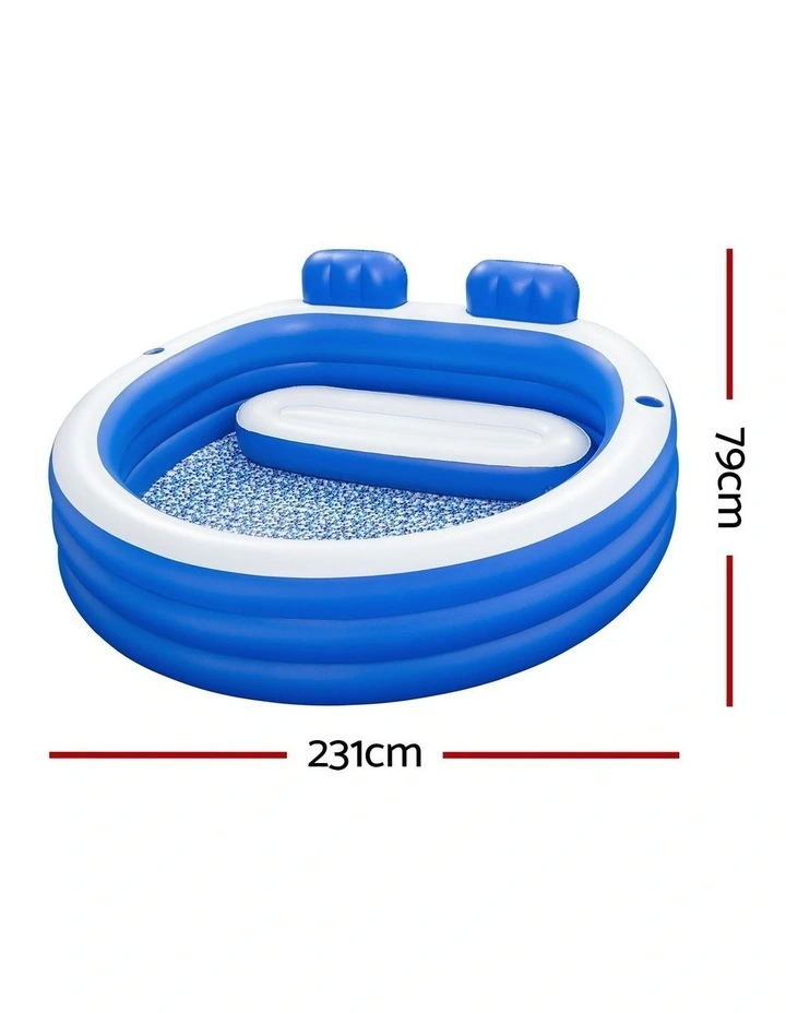 Inflatable Pool 231x219cm in Blue image 3
