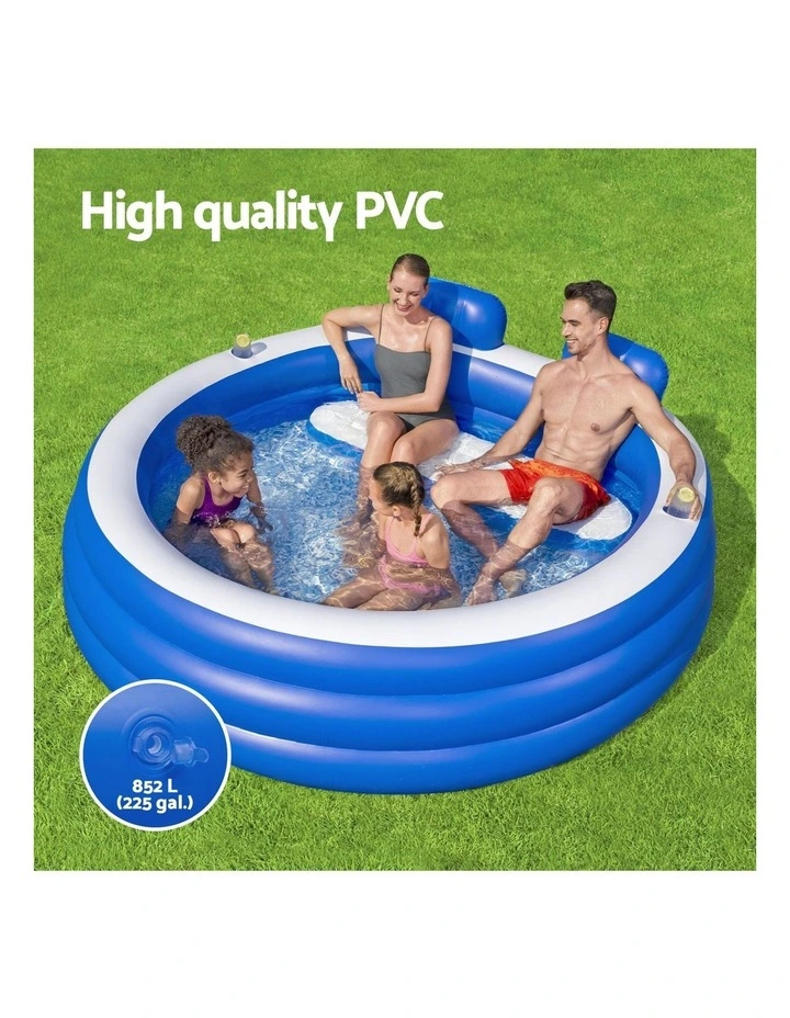 Inflatable Pool 231x219cm in Blue image 6