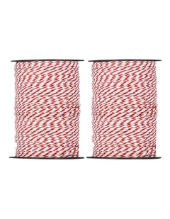 Electric Fence Poly Rope 2x 500m in Multi