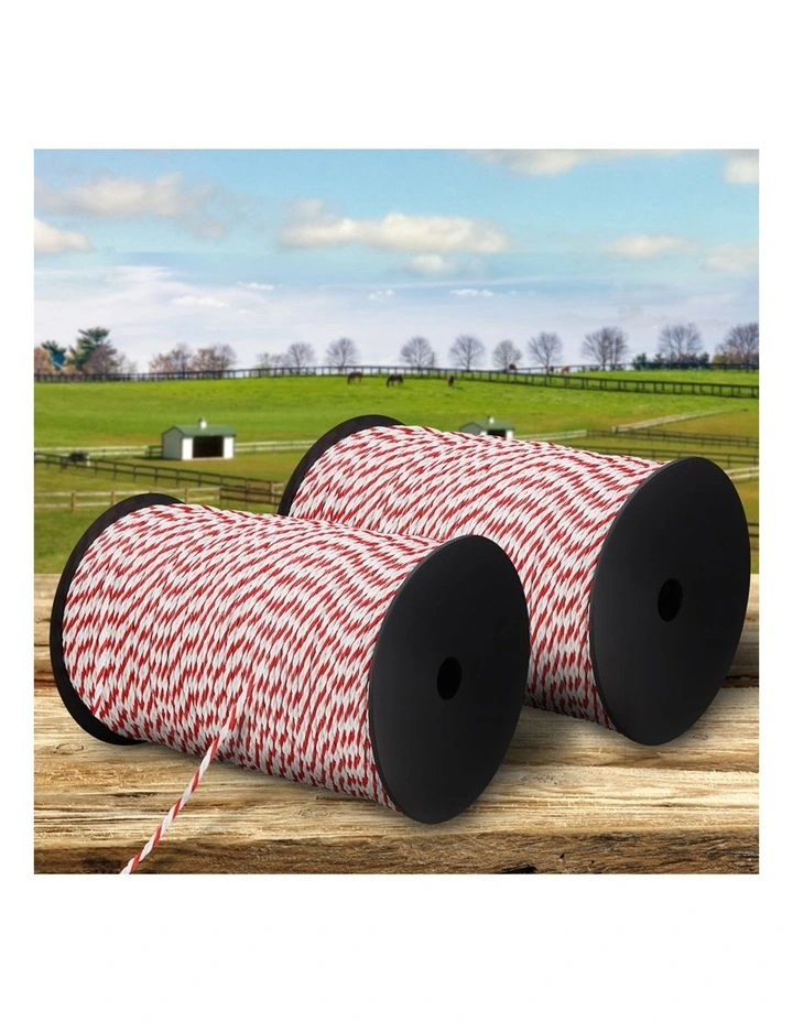 Electric Fence Poly Rope 2x 500m in Multi image 3