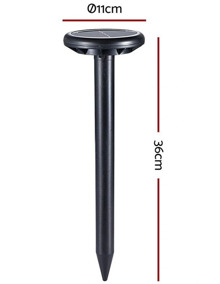 Ultrasonic Solar Powered Snake Repeller 6X in Black image 3