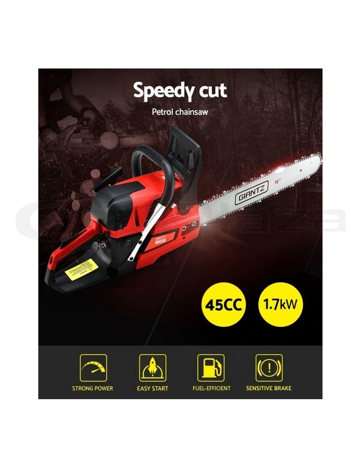 Petrol Chainsaw 45CC 16 Bar 1.7kW in Multi image 5