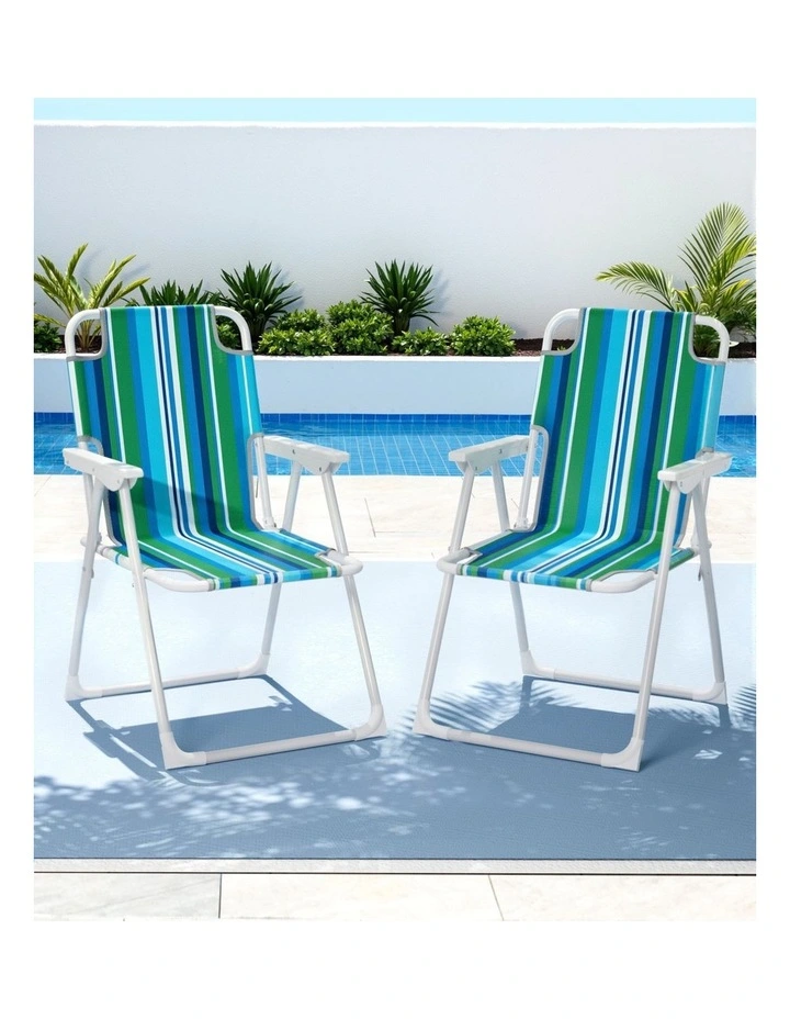 Outdoor Camping Folding Chair in Multi image 3