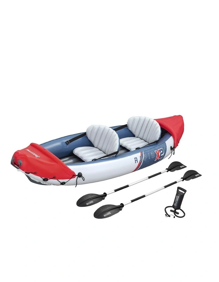 Kayak 2-person Hydro-force Inflatable Boats 3.21m x 88cm in Multi image 1