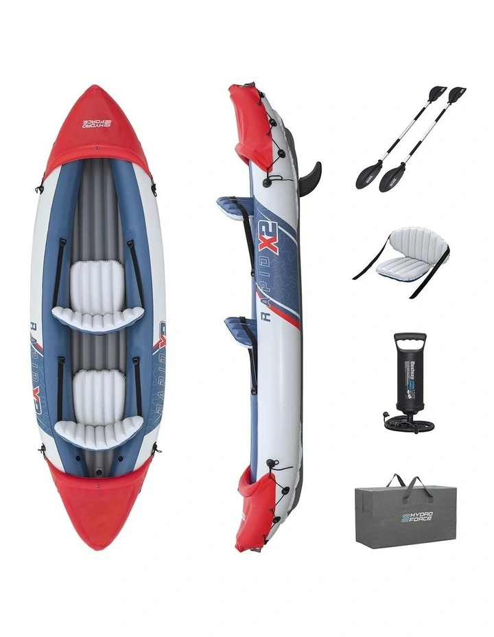 Kayak 2-person Hydro-force Inflatable Boats 3.21m x 88cm in Multi image 2