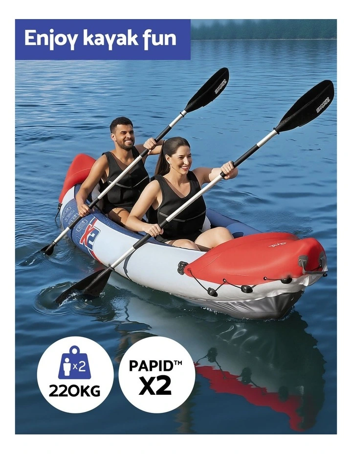 Kayak 2-person Hydro-force Inflatable Boats 3.21m x 88cm in Multi image 4