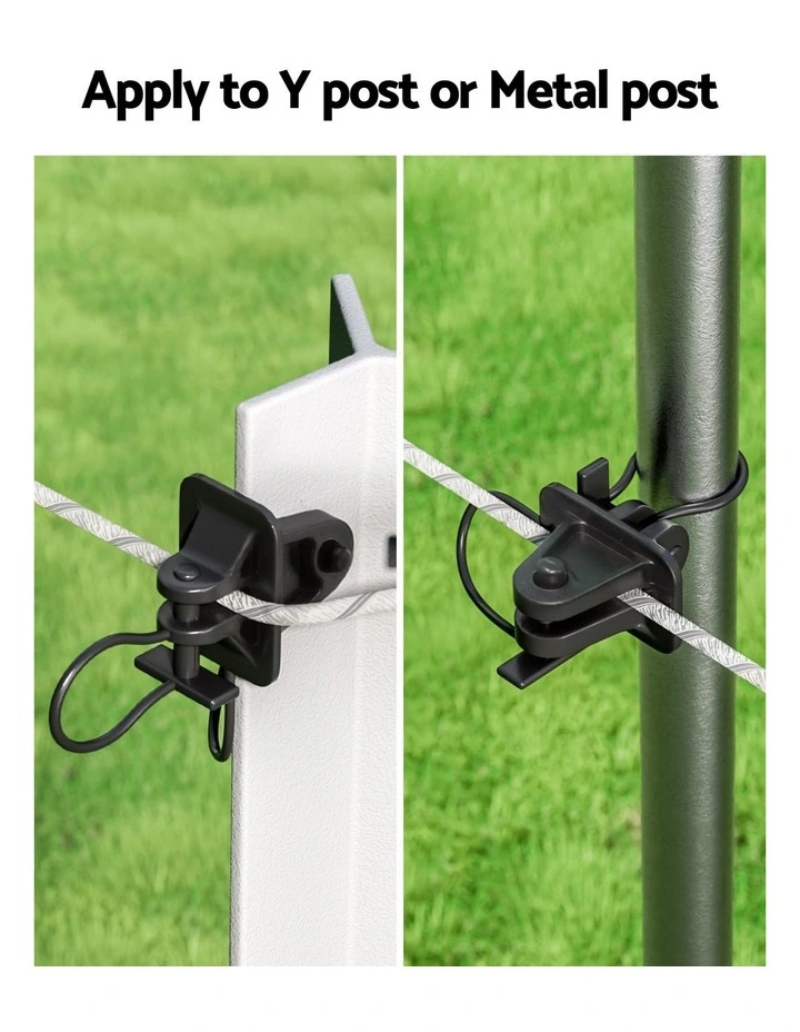 Electric Fence Insulators Pinlock 200 Pieces in Black image 6