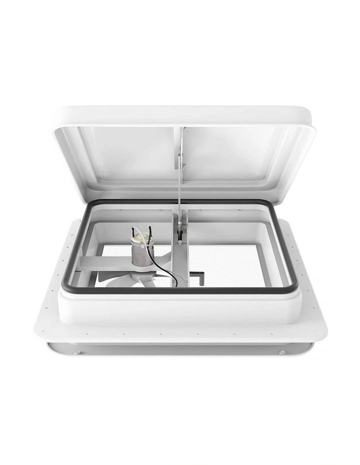 Motorhome Camper Caravan Roof Vent Fan Air Exhaust Hatch 12V RV in White image 2