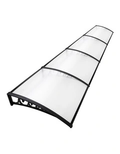 Window Door Awning 1mx4m in Transparent