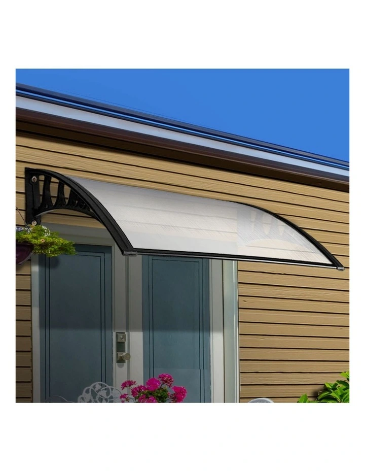 Window Door Awning 1mx4m in Transparent image 3