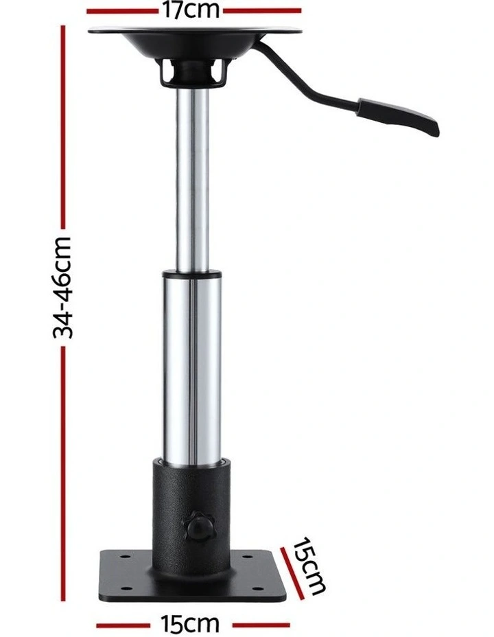 Adjustable Gas Lift 360 Degrees Swivel Boat Seat Pedestal 3446cm in Multi image 4