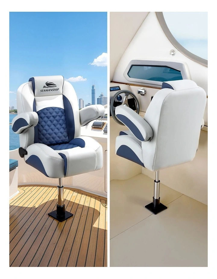 Adjustable Gas Lift 360 Degrees Swivel Boat Seat Pedestal 3446cm in Multi image 7