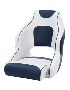 Padding Flip Up Bolster Swivel Captain Bucket Boat Seats 15cm in Blue