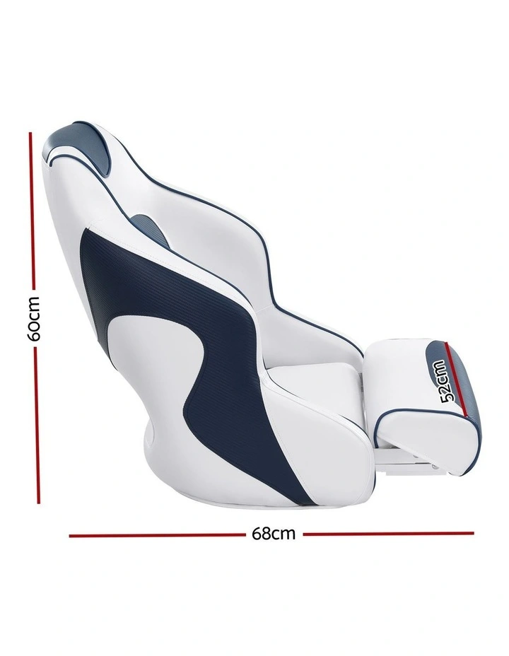 Padding Flip Up Bolster Swivel Captain Bucket Boat Seats 15cm in Blue image 3