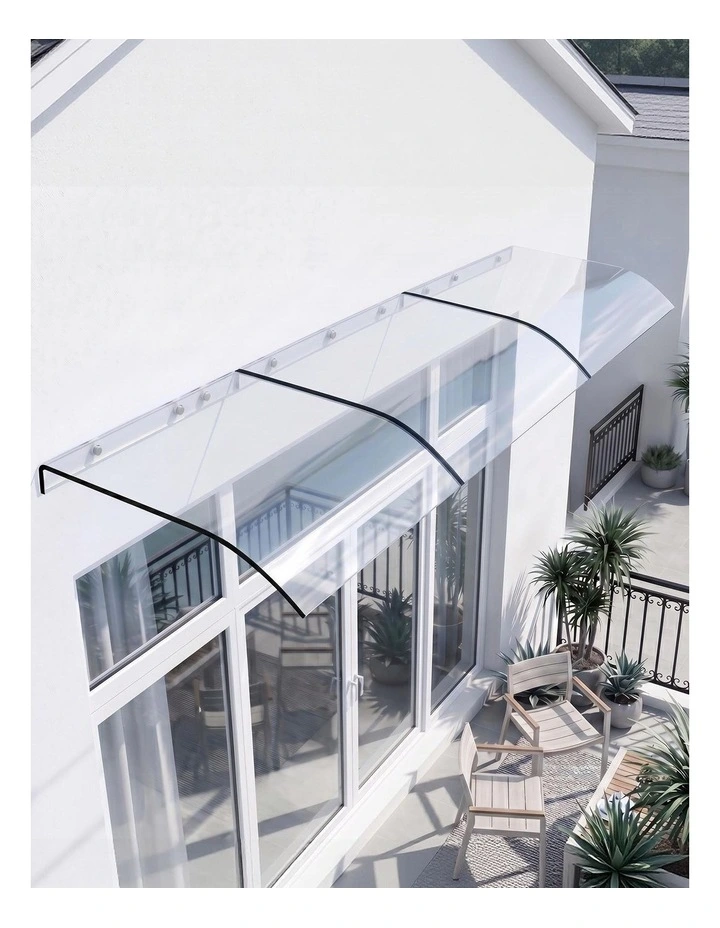Window Door Awning 0.4mx3m in Transparent image 3