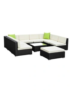 Outdoor Sofa Set 10-Piece in Multi