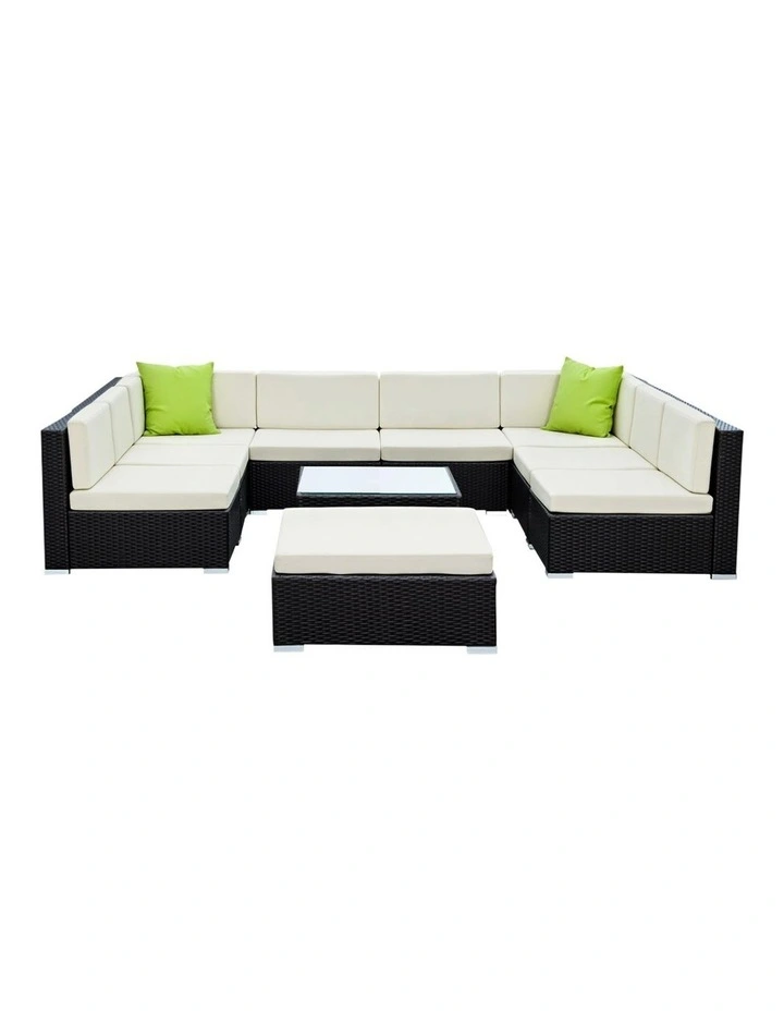Outdoor Sofa Set 10-Piece in Multi image 2