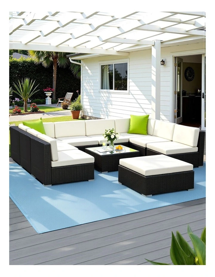 Outdoor Sofa Set 10-Piece in Multi image 3