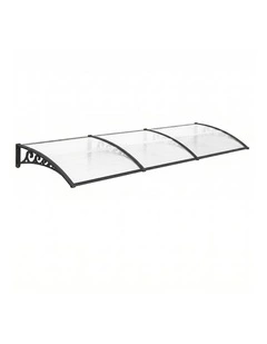 Window Door Awning 0.8mx3m in Transparent