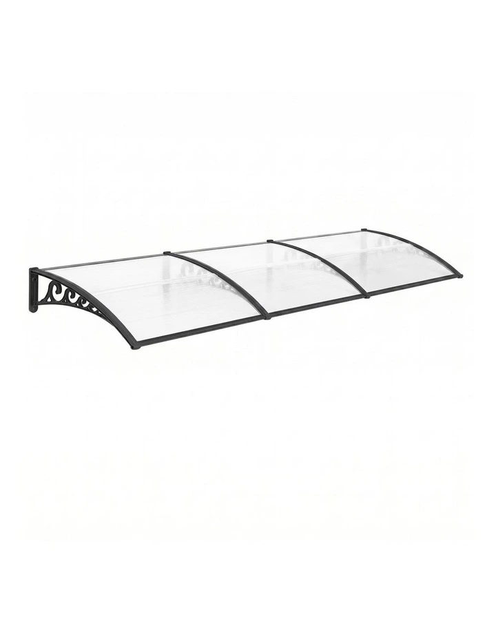 Window Door Awning 0.8mx3m in Transparent image 1