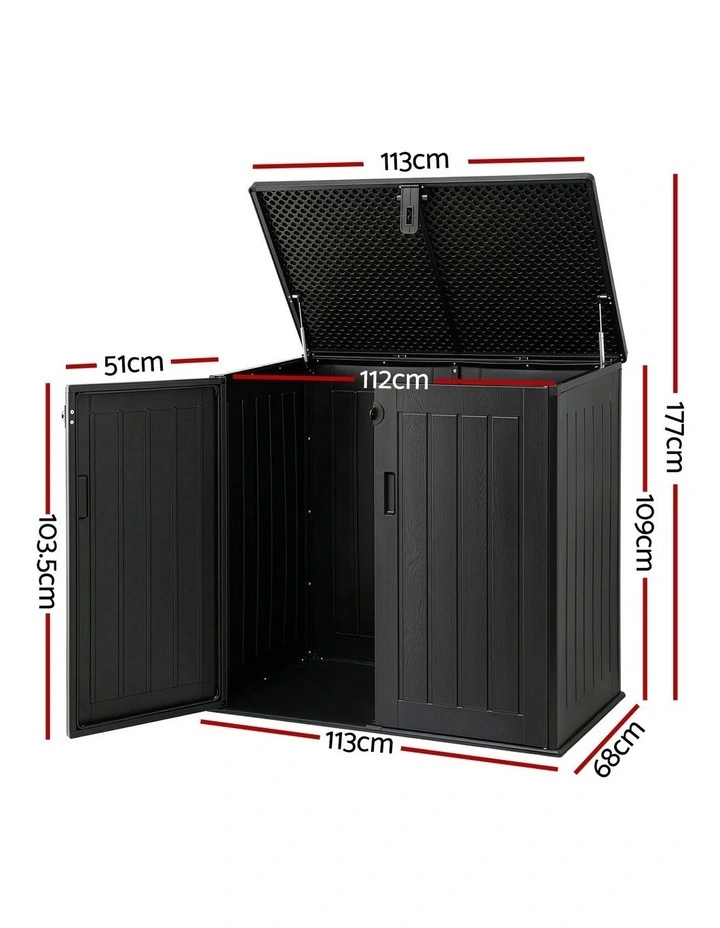 Outdoor Storage Box 775L in Black image 4
