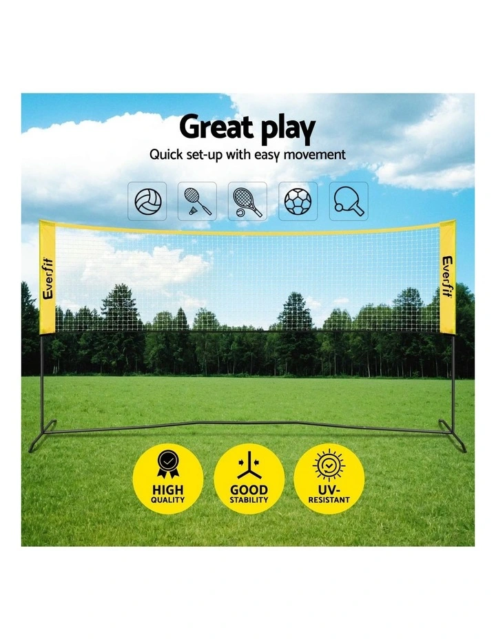 Portable Pickle Ball Net Adjustable Multi-Sport for Badminton Tennis Pickleball Volle 10ft yball image 5