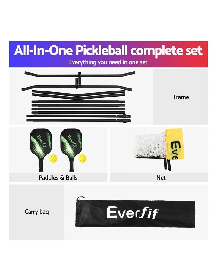 Portable Pickle Ball Net Adjustable Multi-Sport for Badminton Tennis Pickleball Volle 10ft yball image 7