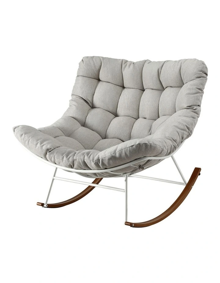 Outdoor Rocking Chair in White image 1