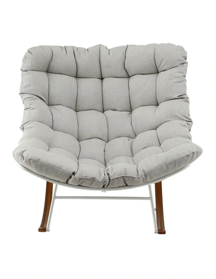 Outdoor Rocking Chair in White image 2
