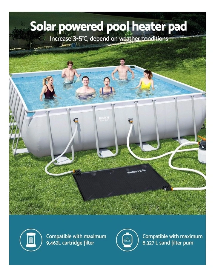 Solar Pool Heater Pad 110x171cm in Black image 5